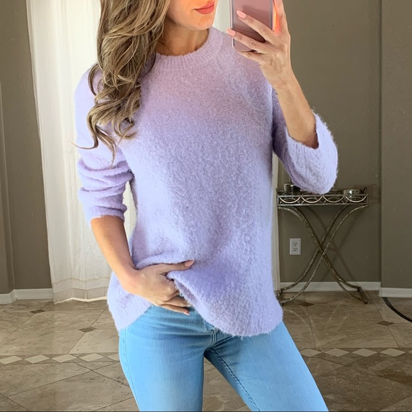 J Crew Lilac Alpaca Boucle Oversized 